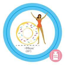 Schwimmring Donut weiß mit Streuseln 99x25 cm (+ 9 Jahre) - Motive sortiert random shipping (Intex 56263) - Verschiedenfarbig - Übersicht 6