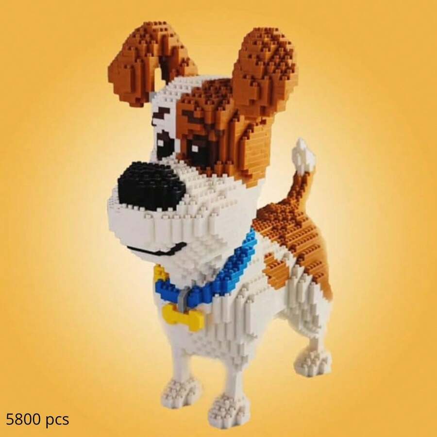 Juego de construcción Figura De Perro para adultos, bloques de construcción - Gris - Ver 1
