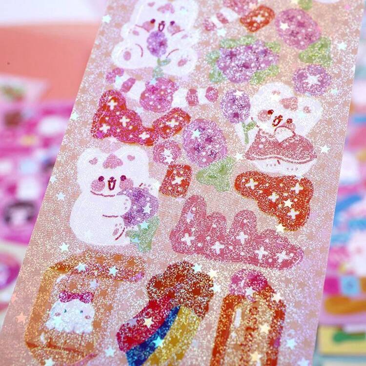 200 piezas de pegatinas de dibujos animados lindos, calcomanías adhesivas, pegatinas DIY para fiestas, tema divertido y encantador, para scrapbooking, equipaje, decoración de Halloween, suministros de manualidades papelería libro de sticker estikers - Multicolor - Añade 10