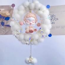 30入組毛茸茸暖和的圓珠吊墜,diy手工製作裝飾項鍊服裝工藝配件 - 粉色 - 查看 5