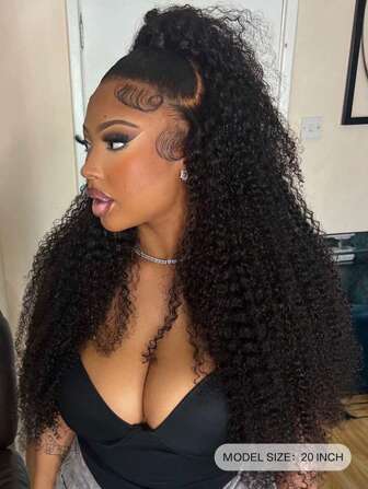 Drawstring Ponytail Deep Curly Heat Resistant Synthetic Instant Clip Ponytail Extension Afro Kinky Curly Hair Pieces For Women