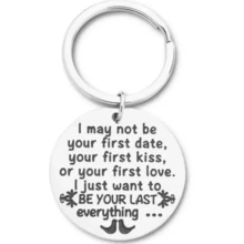 Unique Anniversary Gifts For Your Special Someone: Wedding Keychains For Husband, Wife, Girlfriend, Boyfriend, & Couples! - Silver - View 1