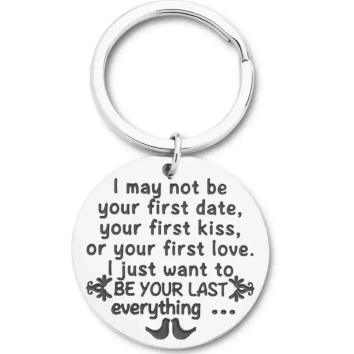 Unique Anniversary Gifts For Your Special Someone: Wedding Keychains For Husband, Wife, Girlfriend, Boyfriend, & Couples! - Silver - View 1