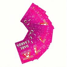 24入組冒險遊戲卡片,單身派對大膽卡片,成人遊戲卡片,年輕人喜愛的遊戲卡片,終極成人派對飲酒卡牌遊戲 - 粉色 - 查看 6