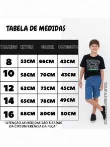 Teen Boys Denim Shorts - Rửa nhẹ - Xem 3