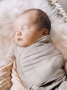 GLLQUEN BABY Bộ 3 túi ngủ quấn cho bé bằng chất liệu hữu cơ, phù hợp cho trẻ sơ sinh - 0-3 tháng tuổi, chăn quấn cho bé, đạt chứng nhận Oeko-Tex. - phi hành gia màu xám - Xem 5