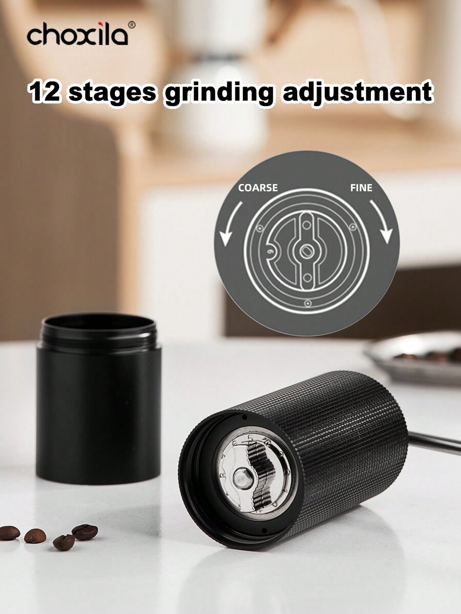 choxila 1pc Manual Coffee Grinder Capacity 20g With CNC Stainless Steel