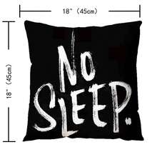 1pc Valentine'S Day Inspired Simple Alphabet & Car Printed Cushion Cover Pillowcase, For Sofa/ Living Room Decoration, Polyester Fabric, Single Sided Print - Multicolor - View 2