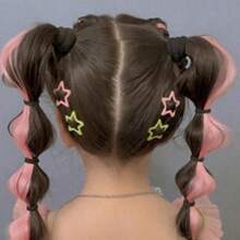 30入組女孩多巴胺色星星髮夾,適宜女孩子日常佩戴,適合送給女孩子的禮物（包裝在opp袋內） - 彩色 - 查看 6