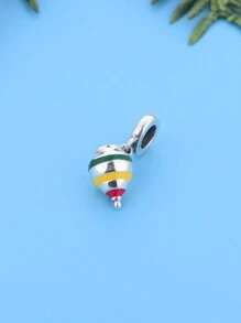 1入簡約款925純銀蜜罐吊墜珠,diy配飾,男女皆宜,適用於送禮 - Q3242 - 查看 2