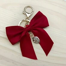 1pc Ribbon Bow Keychain, Bag Accessory, Best Friends Gift Keyring - Multicolor - View 4