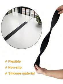 1 cái/2 cái/4 cái Nắp đậy khe hở bếp bằng silicon, Miếng đệm khe hở mặt bàn bếp, Miếng đệm khe hở bếp chịu nhiệt, Miếng đệm khe hở giữa máy giặt và bếp cho thiết bị nhà bếp, Dễ vệ sinh, Có thể dùng với máy rửa chén, Lắp đặt đơn giản - đen - Xem 2