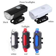 1pc Usb Rechargeable Bike Light, Headlight, Taillight, High Brightness Illumination For Night Riding, Waterproof, Easy To Install, Outdoor Mountain Bike, Off-Road Bike Dedicated Accessories