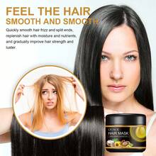 Smoothing Hair Mask Conditioner Repairs Frizz, Dryness And Damage, And Softens And Moisturizes The Conditioner - Black - View 2