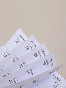 2024 English Daily Planner, 365 Days Time Management Daily Planner, Leather Cover Notebook Efficiency Manual - Navy Blue - View 6