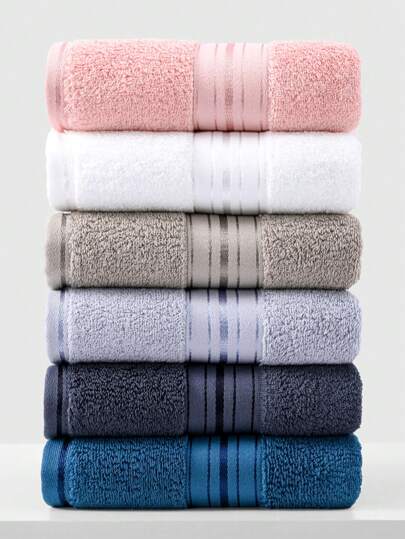 1/3/6/8 件简约图案毛巾，13.38 英寸 X 29.52 英寸，适合男士、女士、情侣、成人、面部、手部干燥、家庭、浴室、酒店、健身房、旅行、厨房、理发店、沙龙家庭浴室装饰返校美容沙龙家庭浴室