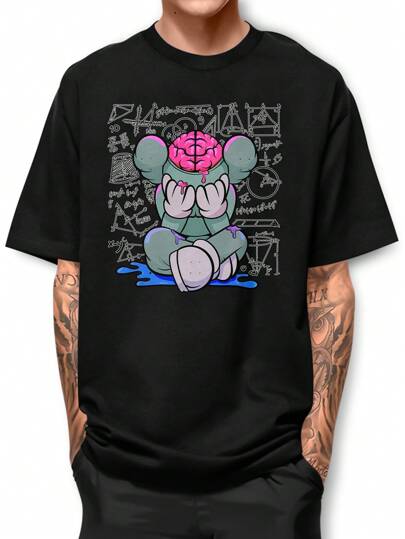 Camiseta Básica Kaws Math 100% Algodão Camisa