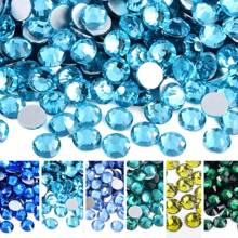 0.2cm/0.3cm/0.4cm/0.5cm Flat Bottom Crystal Rhinestone, Resin Diamond Decor For Cups, Toys, DIY, Shoes, Clothing Decoration Materials