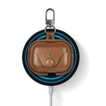 1 件 PU 皮革无线耳机盒兼容 Airpods 3，耳机包蓝牙耳机收纳袋数据线多用途收纳盒耳机保护套小零件收纳 - 棕色 - 查看 3