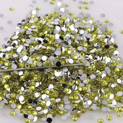 0.2cm/0.3cm/0.4cm/0.5cm扁平水钻树脂水钻装饰材料适用于水杯、玩具、手工DIY、鞋子、衣服