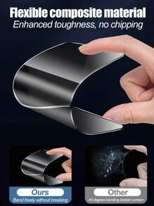 4入組新款全屏陶瓷防窺保護貼，升級版18h奈米材料防爆防震，柔軟且彎曲而不破裂，防震防潰屏，升級光學技術科學保護隱私，前置100d高清分辨率超高清視野，側面強大的反窺控制隱私保護，全屏覆蓋保護，強大的指紋精密感應防抵抗，耐磨耐刮擦，相容於iPhone X-15系列 - 彩色 - 查看 2