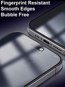 4入組新款全屏陶瓷防窺保護貼，升級版18h奈米材料防爆防震，柔軟且彎曲而不破裂，防震防潰屏，升級光學技術科學保護隱私，前置100d高清分辨率超高清視野，側面強大的反窺控制隱私保護，全屏覆蓋保護，強大的指紋精密感應防抵抗，耐磨耐刮擦，相容於iPhone X-15系列 - 彩色 - 查看 6