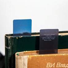 5入組太空之旅系列書籤pvc閱讀書籤黃昏月亮書頁標記文具用品 - 白色 - 查看 5