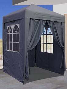 2 X 2m Two Doors & Two Windows Practical Waterproof Right-Angle Folding Tent Green