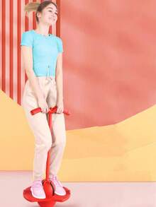 1入隨機顏色跳跳彈,成人平衡和健身運動彈性青蛙跳跳球玩具 - 彩色 - 查看 2