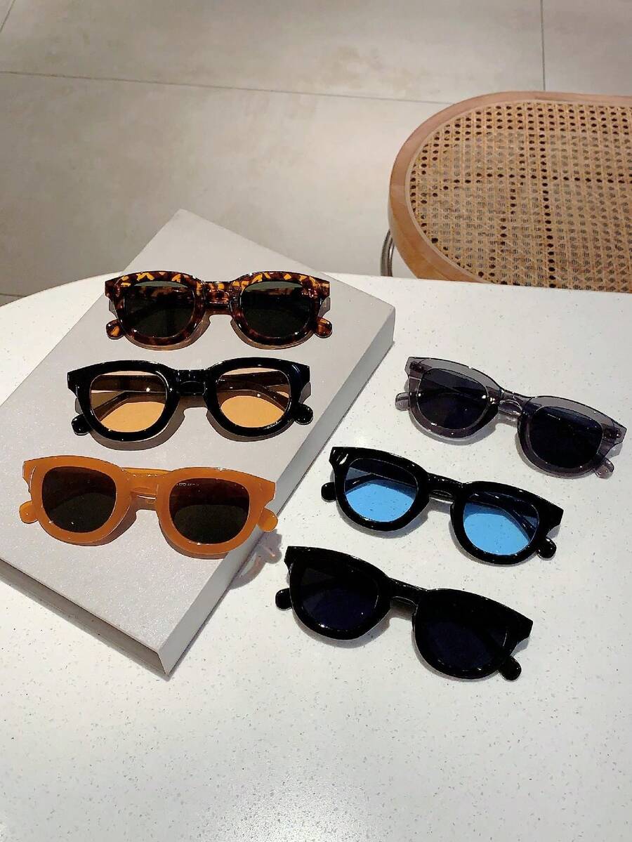 1pc Women's Simple Fashion Glasses, Retro Frame Shades, Multi-Functional Decoration Glasses - Multicolor - View 1