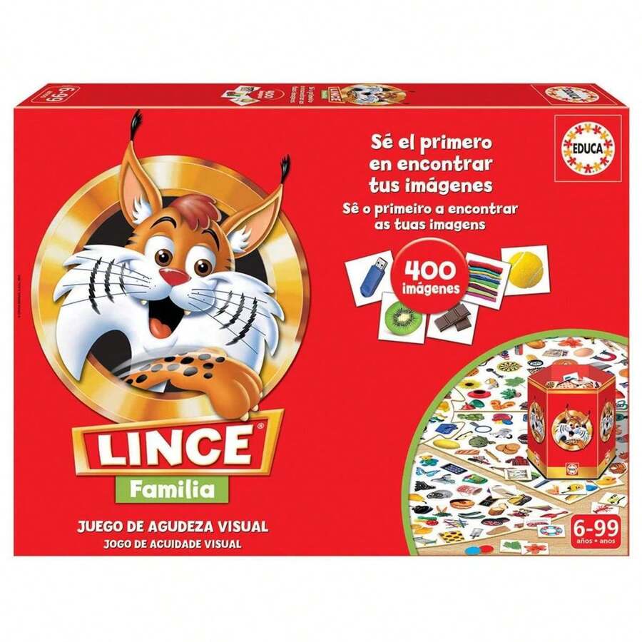 Juego Lince edición Familia, el juego que agudiza la vista y los reflejos (Educa 19207) ✅ Entrega 24/48h a España (península) - Multicolor - Ver 1