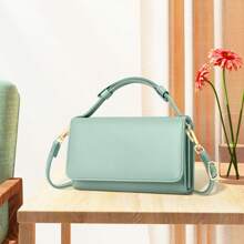 Small Crossbody Bag For Women Cell Phone Wallet Purse Mini Shoulder Handbags With Card Slots - Green - View 5