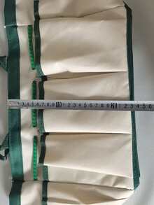 1pc (17.71in*9.84in*5.9in) Fashionable Color-Block Multiple Pocket Canvas Tool Bag For Home Gardening, Florist Tools, Electrician Work, Large Capacity Multi-Functional Garden Tool Kit, Cosmetic Bag, School Backpack - Multicolor - View 5