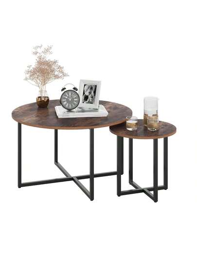 Set Of Coffee Tables Side Living Room Tafel Sofa Garden view 4