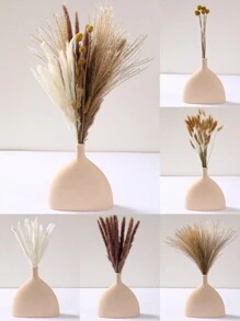 85Pcs Dried Pampas Grass Decor Set,Contains Fluffy Pampas Flowers, Reed Hay And Rabbit Tail Dried Flowers,Natural Dried Pampas Grass Bouquet For Wedding Floral Room Party Table Decorations,Rustic Farmhouse Party,Home Decor,Table Decor - Multicolor - View 2