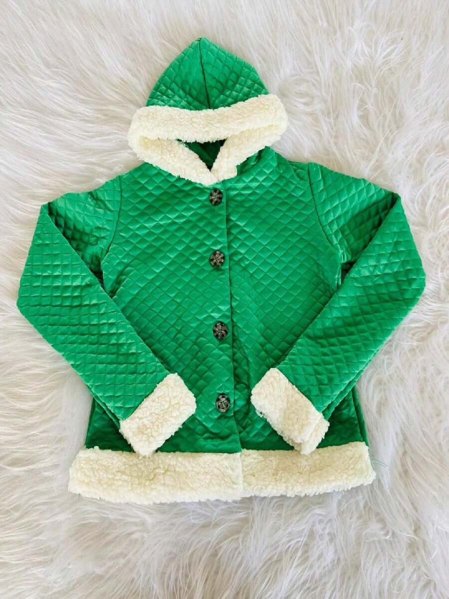 Young Girls Coats - 墨綠色 - 查看 1