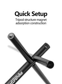 Naturehike 戶外露營儲物架三腳架衣架三角架層架 - 黑色 - 查看 4