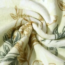 1set Floral & Green Leaves Print Bath Towels, Modern Style Cutting & Printing Craft Large Size Water Absorbent Towel, Suitable For Bathroom, Beach, Home Use - Green - View 6