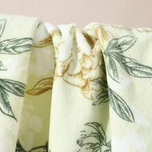 1set Floral & Green Leaves Print Bath Towels, Modern Style Cutting & Printing Craft Large Size Water Absorbent Towel, Suitable For Bathroom, Beach, Home Use - Green - View 5