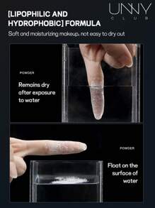 unny club 高清粉末，定妆粉，散粉，雾面哑光，12 小时持久控油，质地轻盈，打造柔焦效果，遮盖细纹和瑕疵 - 小黑盒 - 查看 3