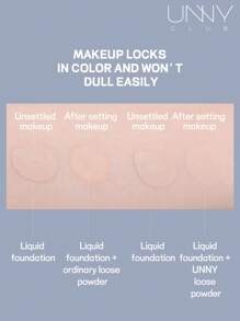 unny club 高清粉末，定妆粉，散粉，雾面哑光，12 小时持久控油，质地轻盈，打造柔焦效果，遮盖细纹和瑕疵 - 小黑盒 - 查看 6