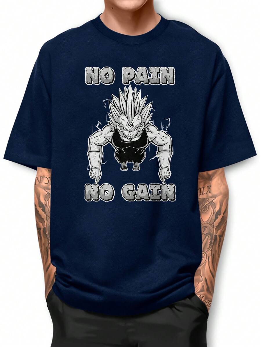 Men T-Shirts - 藏蓝色 - 查看 1