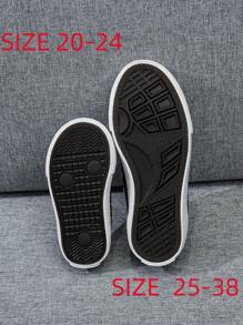 Zapatillas deportivas para niños de media altura de lona, estilo coreano, diseño simple y elegante, primavera/otoño, baja de perfil, ocio, con cordones, zapatos clásicos deportivos de lona, versátiles, casuales, deportivos, para monopatín y actividades atléticas, adecuadas para niños