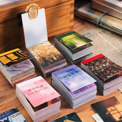 50pcs/pack Season Of Dreams Series Decorative Sticker Small Sticker For Scrapbooking Journaling Laptop Water Bottle Phone