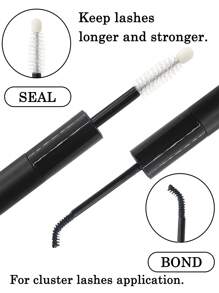 Lash Bond And Seal 雙頭睫毛延長接著劑和密封劑，用於結合和密封睫毛，防水持久。強力，持久睫毛膠1PC 10ml - 黑色 - 查看 4