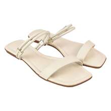 Women Flat Sandals - 香檳色 - 查看 2