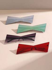 4pcs Square Shaped Men's Fashion Glasses - Multicolor - View 1
