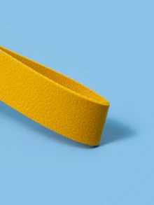 1pc Simple Creative Pu Solid Color Keychain, Vintage Fashion Keyring Pendant For Couples - Black - View 7