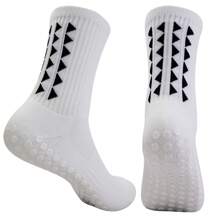 Sports Outdoor 1 Pair Women Men  Non Slip Football Socks Grip Soccer Socks Sport Socks Size 38-45