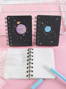 1 件紫色星球主題便條本 - 彩色 - 查看 4